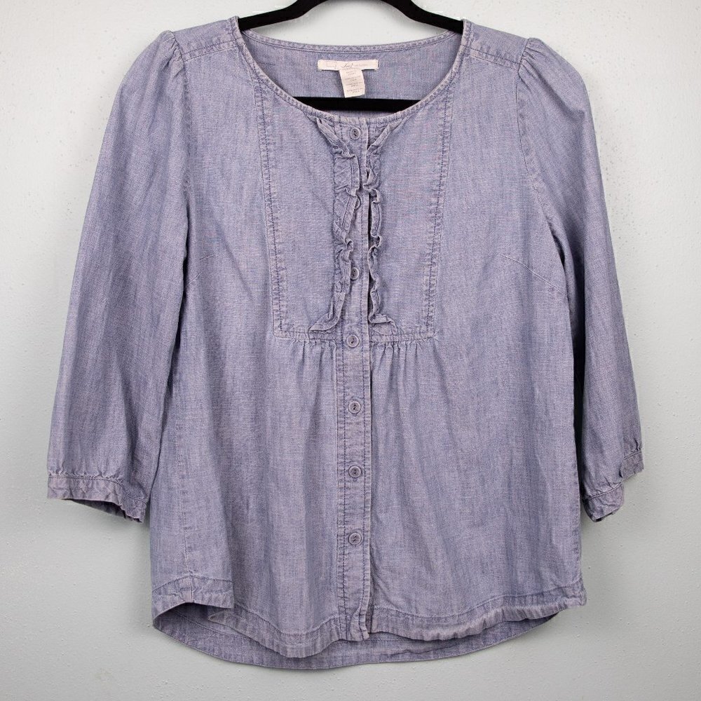 Levi's denim peasant tunic top-M